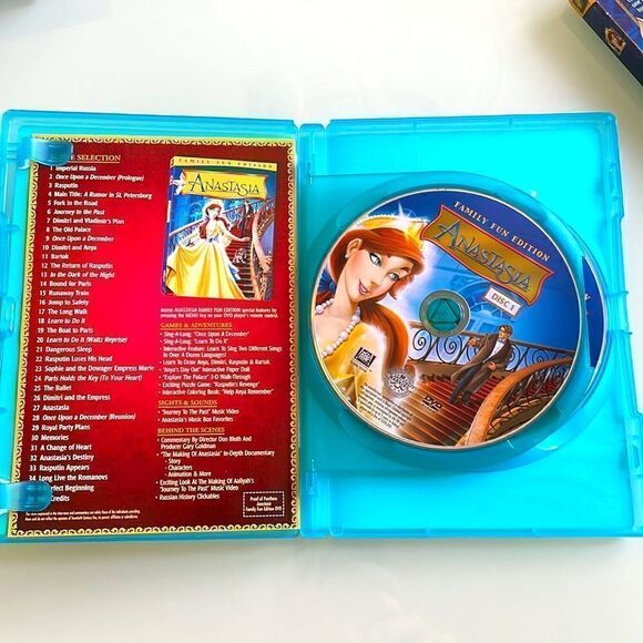 "Anastasia" Family Fun Edition DVD Movie 2 disc set with original cover - Picture 5 of 6
